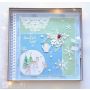 Album scrapbooking 20.5x20.5cm, coperti cartonate 3mm, 40 coli 200g/mp, alb, Dp Craft thumbnail