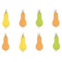 Carlige decorative din lemn, dovlecei, 3.5cm, 8 buc/set, diferite culori, Andel Prerov thumbnail