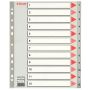 Separatoare din plastic A4 Maxi, index 1-12, gri, Esselte thumbnail