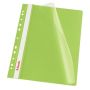 Dosare plastic & carton - Dosar plastic cu sina si multiperforatii, 10 buc/set, verde, Esselte Vivida thumbnail