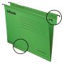 Dosare plastic & carton - Dosar carton suspendabil, verde, Esselte Classic thumbnail