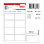 Etichete autoadezive - Etichete autocolante Tanex, 34x52mm, 80 buc/set, albe thumbnail