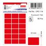 Etichete autoadezive - Etichete autocolante color Tanex, 22x32mm, 90 buc/set, rosu fluorescent thumbnail