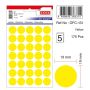 Etichete autoadezive - Etichete autocolante color Tanex, buline D19mm, 175 buc/set, galben thumbnail