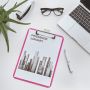 Clipboarduri - Clipboard A4, simplu, roz metalizat, Leitz WOW thumbnail