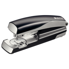 Capsator de birou, 30 coli, 24/6, metal, negru satin, Leitz Style 5562