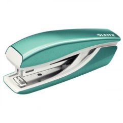 Capsator de birou, 10 coli, nr.10, metal, turcoaz metalizat, Leitz WOW 5528