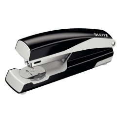Capsator de birou, 30 coli, 24/6, metal, negru, Leitz 5502