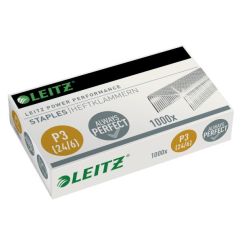 Capse 24/6, 20-30 coli, 1000 buc/cutie, Leitz Power Performance P3