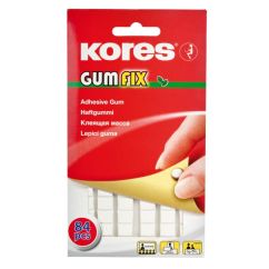 Pastile adezive nepermanente, 50g, 84 buc/set, Kores Gumfix
