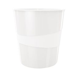 Cos de birou, 15L, alb metalizat, Leitz WOW