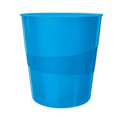 Cos de birou, 15L, albastru metalizat, Leitz WOW