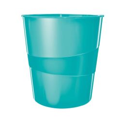 Cos de birou, 15L, turcoaz metalizat, Leitz WOW