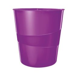 Cos de birou, 15L, mov metalizat, Leitz WOW