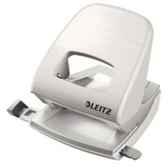 Perforator de birou, 30 coli, metal, alb arctic, Leitz Style 5006