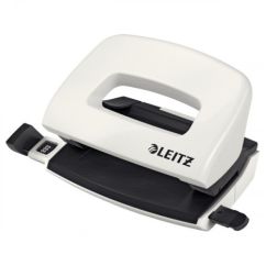 Perforator de birou, 10 coli, metal, alb metalizat, Leitz WOW 5060