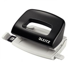 Perforator de birou, 10 coli, metal/plastic, negru, Leitz 5058