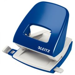 Perforator de birou, 30 coli, metal, albastru, Leitz 5008