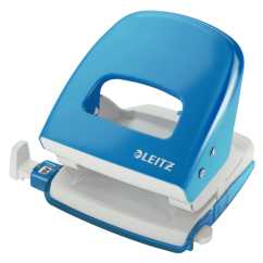 Perforator de birou, 30 coli, metal, albastru deschis, Leitz 5008