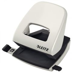Perforator de birou, 30 coli, metal, gri, Leitz 5008