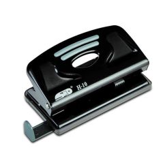 Perforator de birou, 10 coli, metal, negru, Noki H-10
