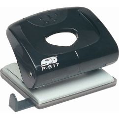 Perforator de birou, 20 coli, plastic, negru, Noki P-817
