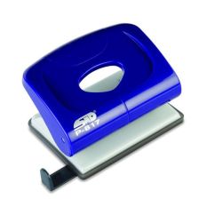 Perforator de birou, 20 coli, plastic, albastru, Noki P-817