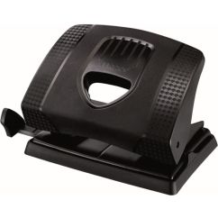 Perforator de birou, 20 coli, plastic, negru, Maped Essentials Green