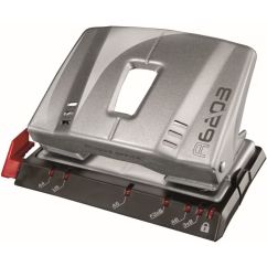 Perforator de birou, 20 coli, metal, argintiu, Maped Advanced