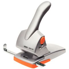 Perforator de mare capacitate, 65 coli, metal, argintiu/portocaliu, Rapid Fashion HDC65