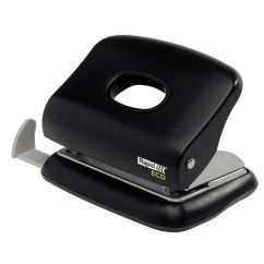 Perforator de birou, 20 coli, plastic ABS, negru, Rapid ECO