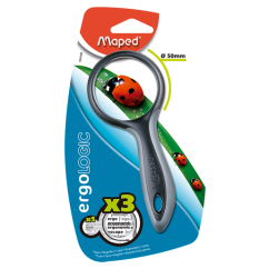 Lupa, D50mm, lentila sticla, 3x, Maped Ergologic