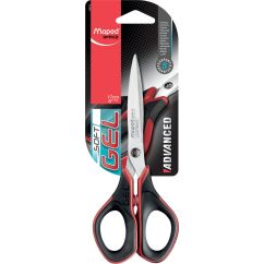 Foarfeca de birou, 17cm, negru/rosu, Maped Advanced Gel