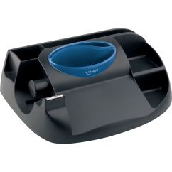 Suport accesorii de birou, 8 compartimente, plastic, albastru/negru, Maped Maxi Office