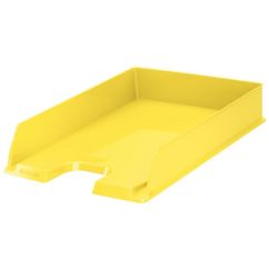 Tavita documente A4, plastic, galben, Esselte Europost Vivida