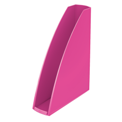 Suport documente A4, vertical, plastic, roz metalizat, Leitz WOW