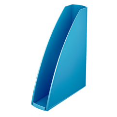 Suport documente A4, vertical, plastic, albastru metalizat, Leitz WOW