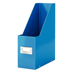 Suport documente A4, vertical, carton laminat, albastru, Leitz Click&Store