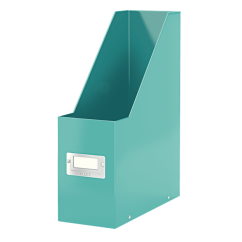 Suport documente A4, vertical, carton laminat, turcoaz, Leitz Click&Store