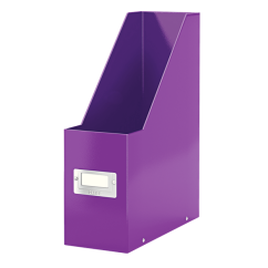 Suport documente A4, vertical, carton laminat, mov, Leitz Click&Store