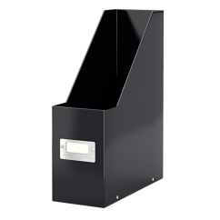 Suport documente A4, vertical, carton laminat, negru, Leitz Click&Store