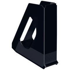 Suport documente A4, vertical, plastic, negru, Esselte Europost Vivida
