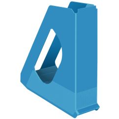 Suport documente A4, vertical, plastic, albastru, Esselte Europost Vivida