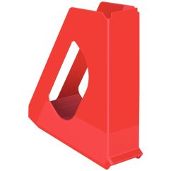 Suport documente A4, vertical, plastic, rosu, Esselte Europost Vivida