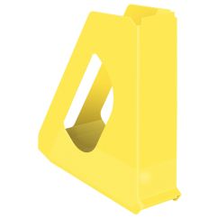 Suport documente A4, vertical, plastic, galben, Esselte Europost Vivida