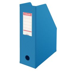 Suport documente A4, vertical, carton/pvc, albastru, Esselte Europost Vivida
