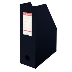 Suport documente A4, vertical, carton/pvc, negru, Esselte Europost Vivida