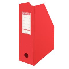 Suport documente A4, vertical, carton/pvc, rosu, Esselte Europost Vivida