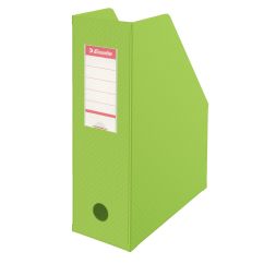 Suport documente A4, vertical, carton/pvc, verde, Esselte Europost Vivida