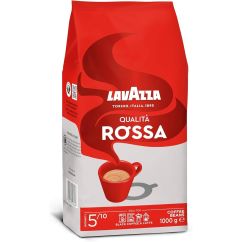 Cafea prajita boabe, 1kg, Lavazza Qualita Rossa